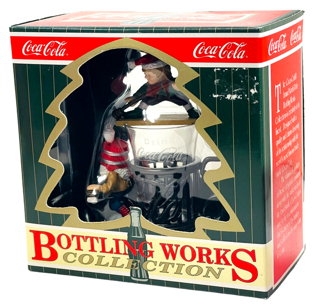 COLA-Coca Cola BOTTLING WORKS ELVES WORK TO DELIVER NORTHPOLE Ornament