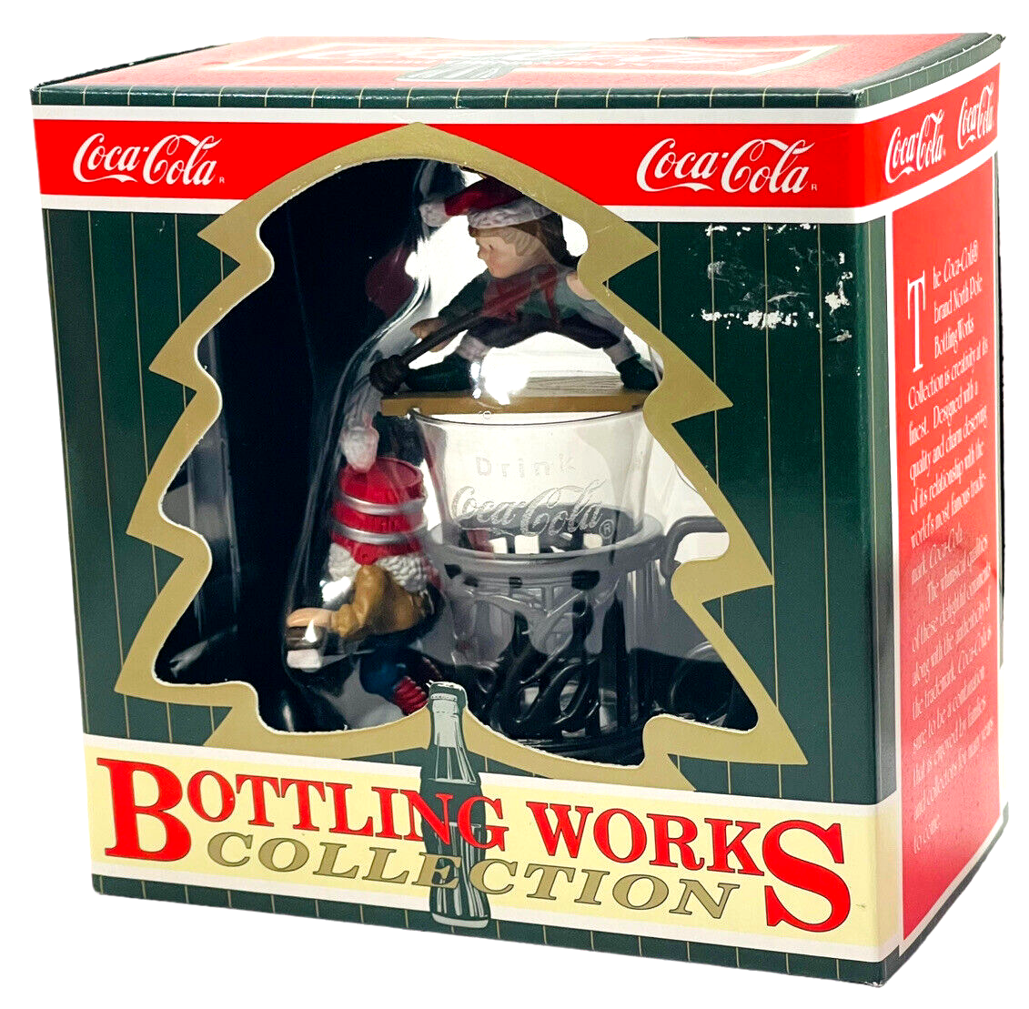 COLA-Coca Cola BOTTLING WORKS ELVES WORK TO DELIVER NORTHPOLE Ornament