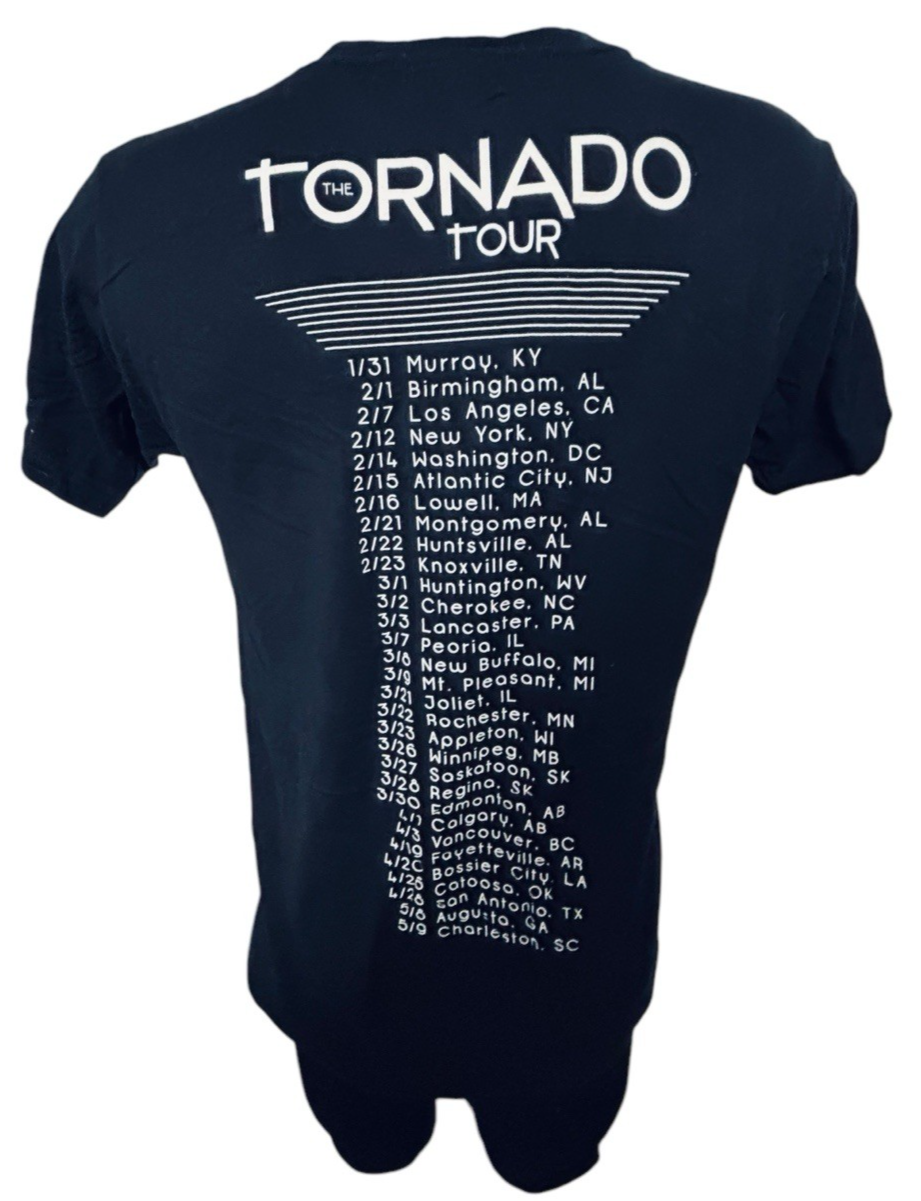 Official 2013 LITTLE BIG TOWN T-SHIRT T "THE TORNADO TOUR", 2-Sided black S: Med