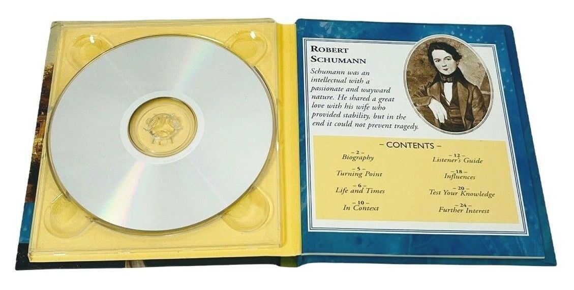 LOT-3 CLASSIC COMPOSERS CDS MOZART, SCHUMANN & SCHUBERT w/23 PAGE BOOKLET