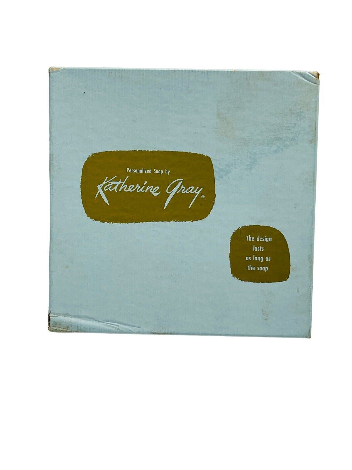 KATHERINE GRAY 6-BARS OF PERSONALIZED SOAP "EACH BAR IS SEALED-ORIGINAL BOX"