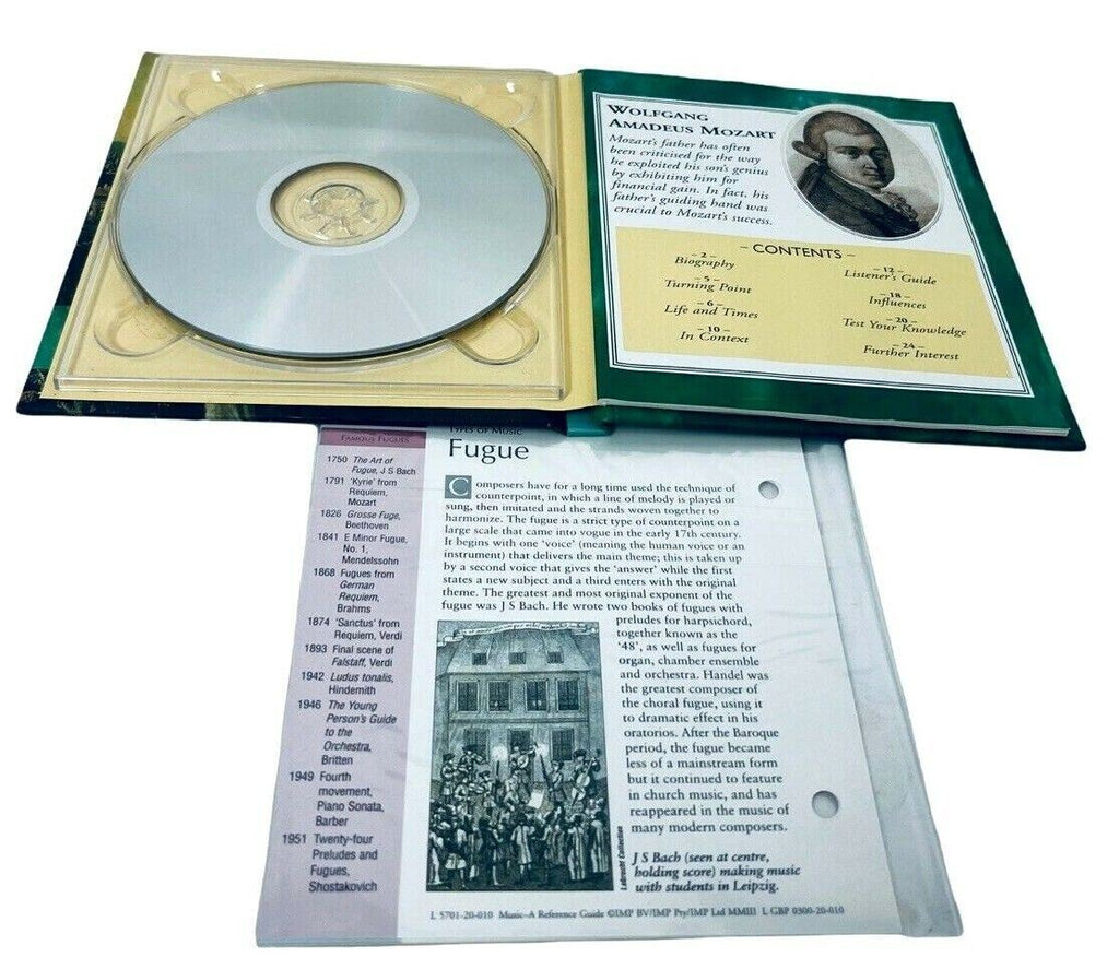 CLASSIC COMPOSERS HAYDN, MOZART, & MOZART CDs W/23 PAGE BIOGRAPHY BOOKLET LOT-3