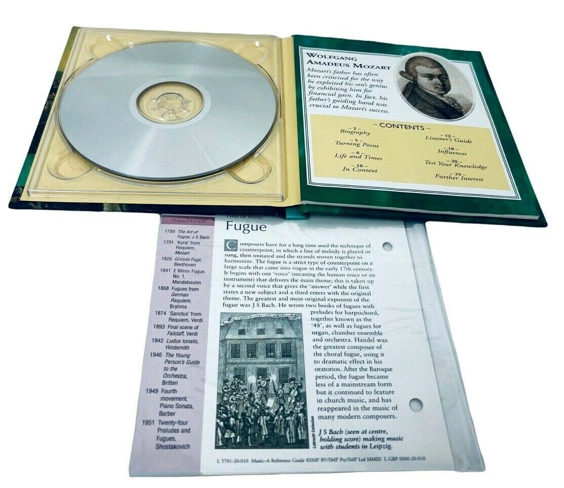 CLASSIC COMPOSERS HAYDN, MOZART, & MOZART CDs W/23 PAGE BIOGRAPHY BOOKLET LOT-3