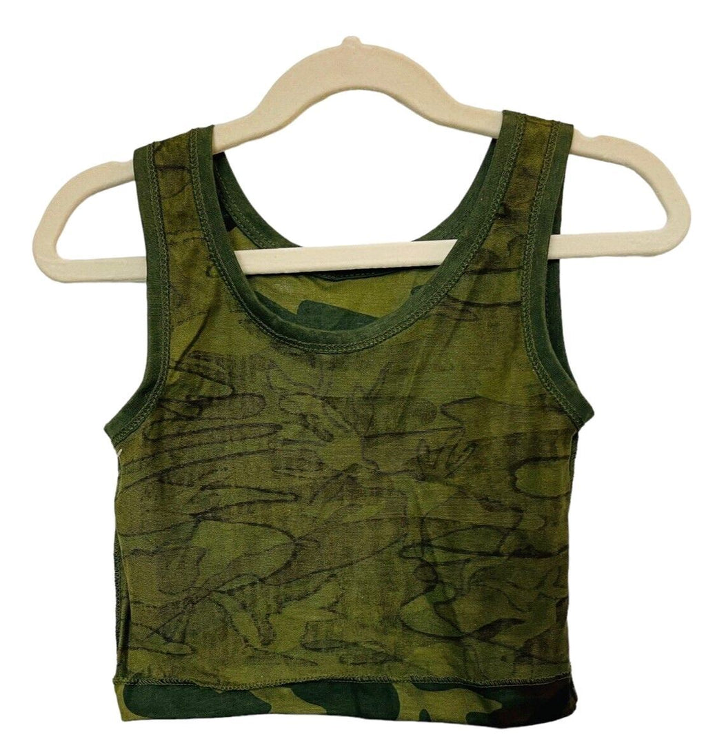Toddler Camouflage Tank Top Size 18 Months by; Young Commandos, Made In USA~NEW