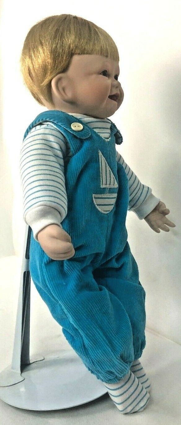 EDWIN KNOWLES 1991 PORCELAIN DOLL CHRISTOPHER’S FRIST SMILE~AUTHENTICITY #2533TB