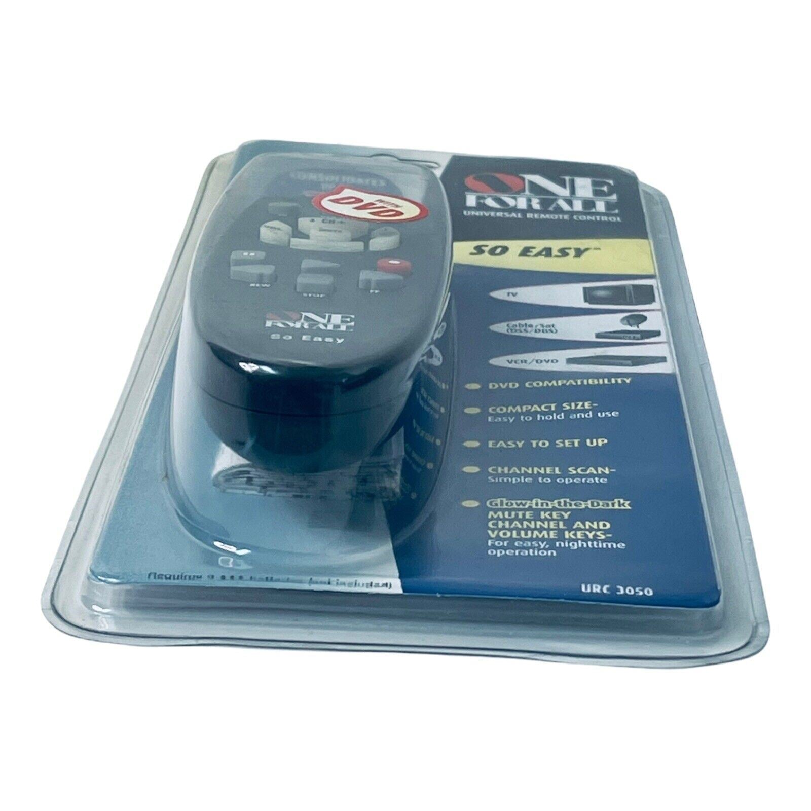 UNERVALSAL REMOTE CONTROL ONE FOR ALL "CONSOLIDATES UP TO 3 REMOTE" BRAND NEW