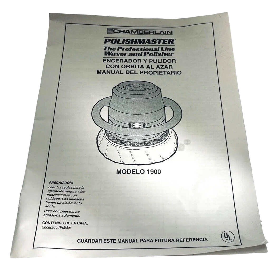 1900 Buffer/Polisher 9” Chamberlain Professional Line w/Manual - POWERMASTER