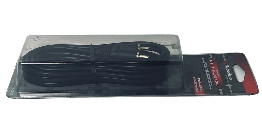 AUDIO Y-CABLE RCA MALE TO DUAL RCA MALE 42-2539, RADIO SHACK 4202539 6-FT