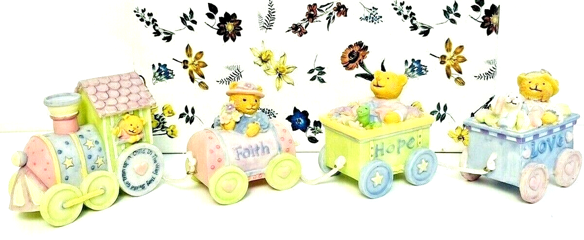 Porcelain Train Set Figurine "Faith-Hope-Love" Rasche Dicksons© 2003 - MINT
