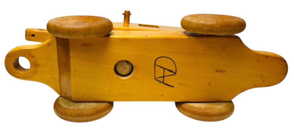 Handmade Oak Wooden Crane Trian Toy L 13'' X H 8'' X W 4'' Weight 2 lbs. By AFD