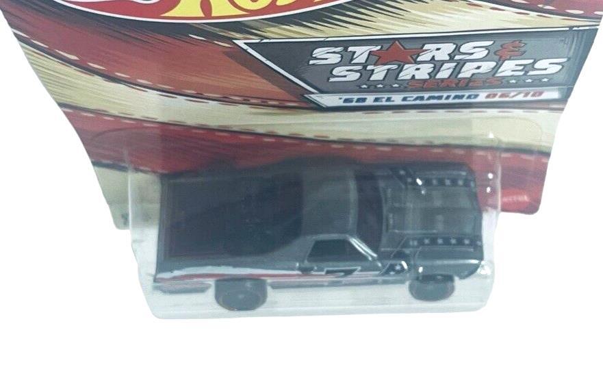 2020 Stars & Stripes Series ‘68 EL CAMINO 1:64 Scale Silver Car 6/10-Hot Wheels