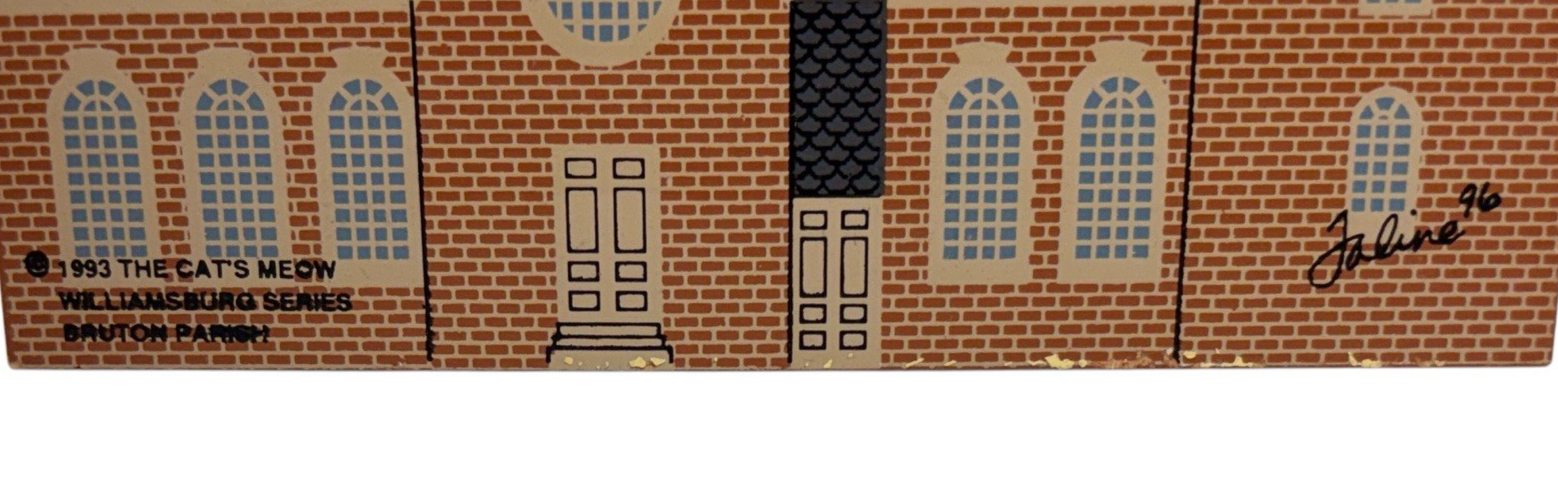 The Cat's Meow Wooden WILLIAMSBURG SERIES BAUTON PARISH ~ GRISSELL HAY LODGING
