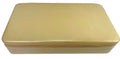 ESTEE LAUDER JEWELRY, MAKE-UP CASE, MIRROR, 2 CMPTMNT GOLD FAUX LEATHER/VINTAGE