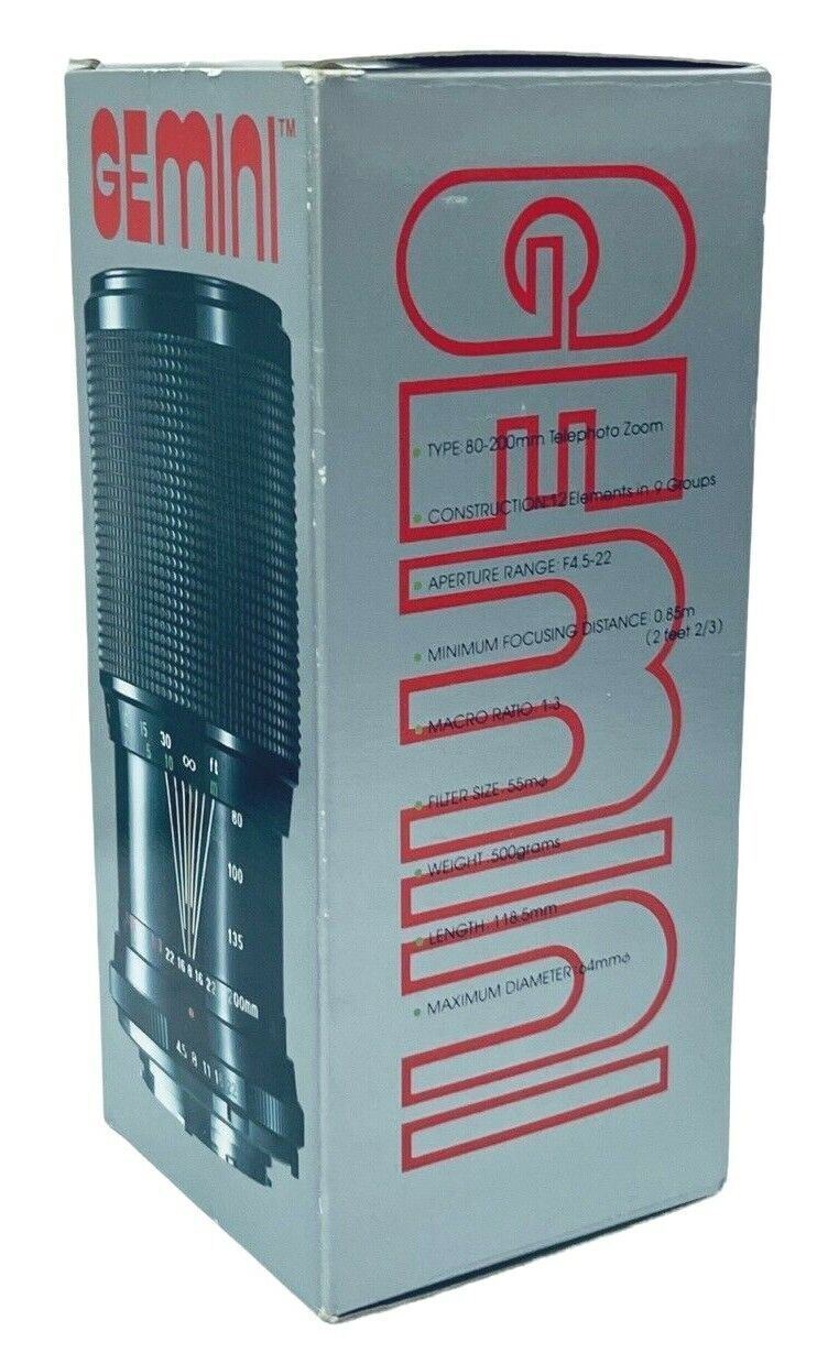 MARCO LENSES 80-200mm F4 MC ZOOM 55 Gemin™ "PREOWNED/MINT CONDITION"