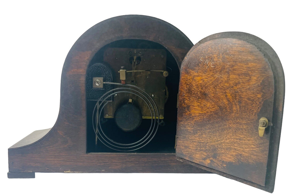 Germany Clock Cloak Pendulum Mantel Clock, (NO KEY) HERMLE FHS - VINTAGE