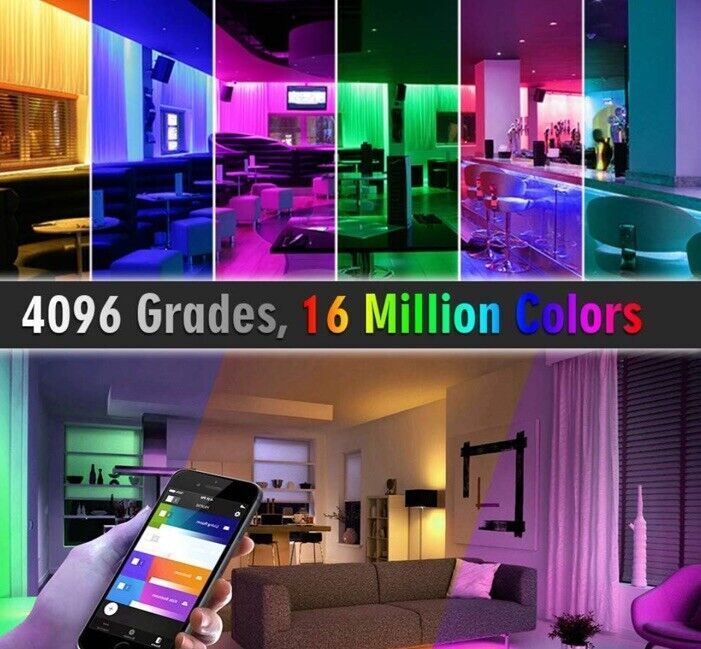 LED Strip Lights Brightest RGB+CCT Flexible 270LEDs/Meter 5050 RGB+2835~16.4Ft.