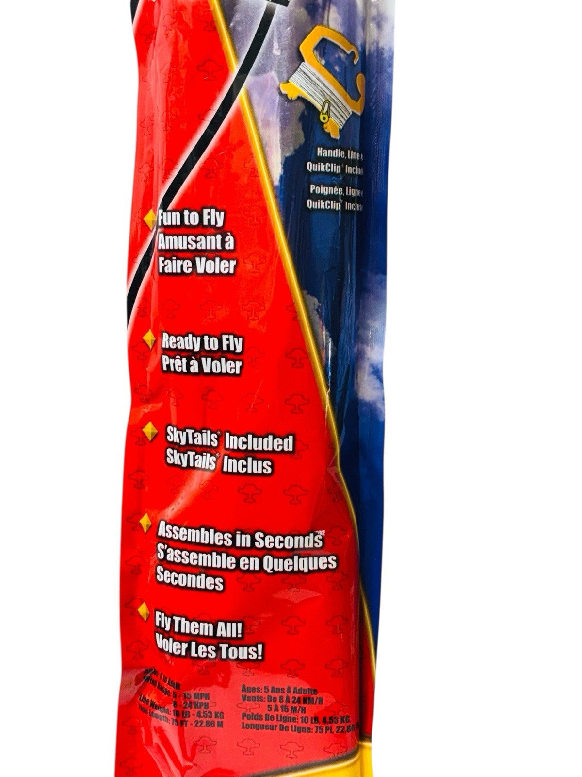 P-51 Mustang Kite 37-Inch-Wide with Handle Line and QuikClip Flying Aces X-Kites