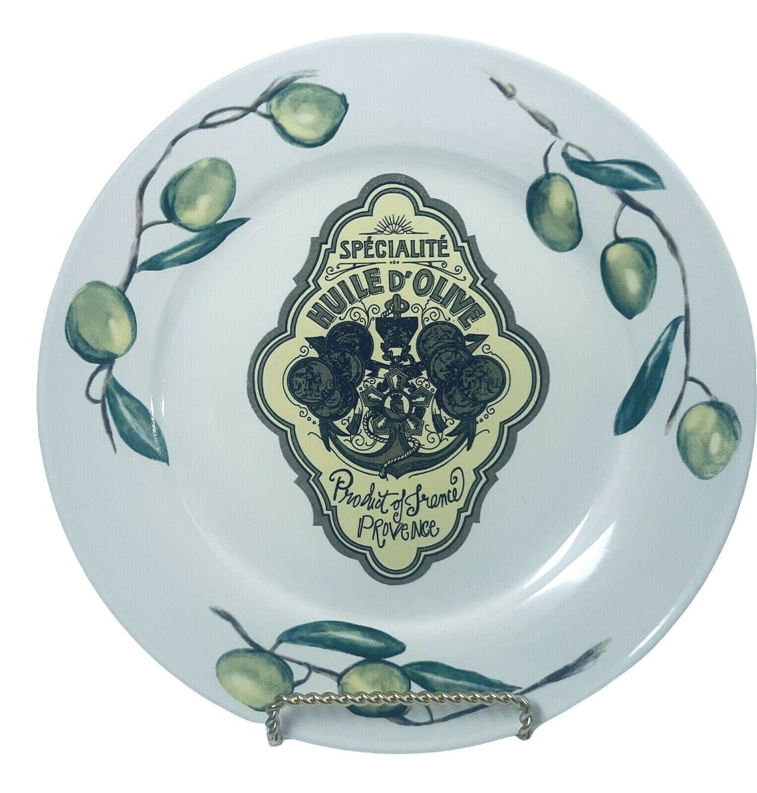 ROSANNA DECORATIVE DESSERT PLATES~SPECIALITE HUILE D’OLIVE SET-4 COLLECTION