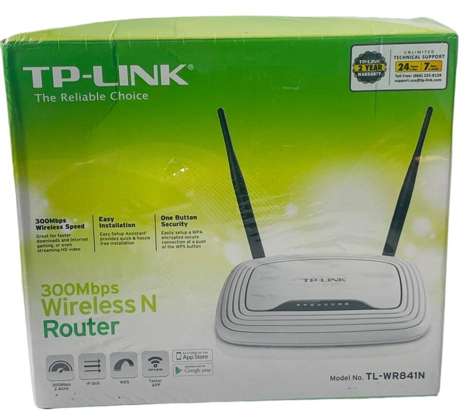 Wireless WiFi Router AP/Range Extender/WISP Mode TP-Link TL-WR841N 300Mbps