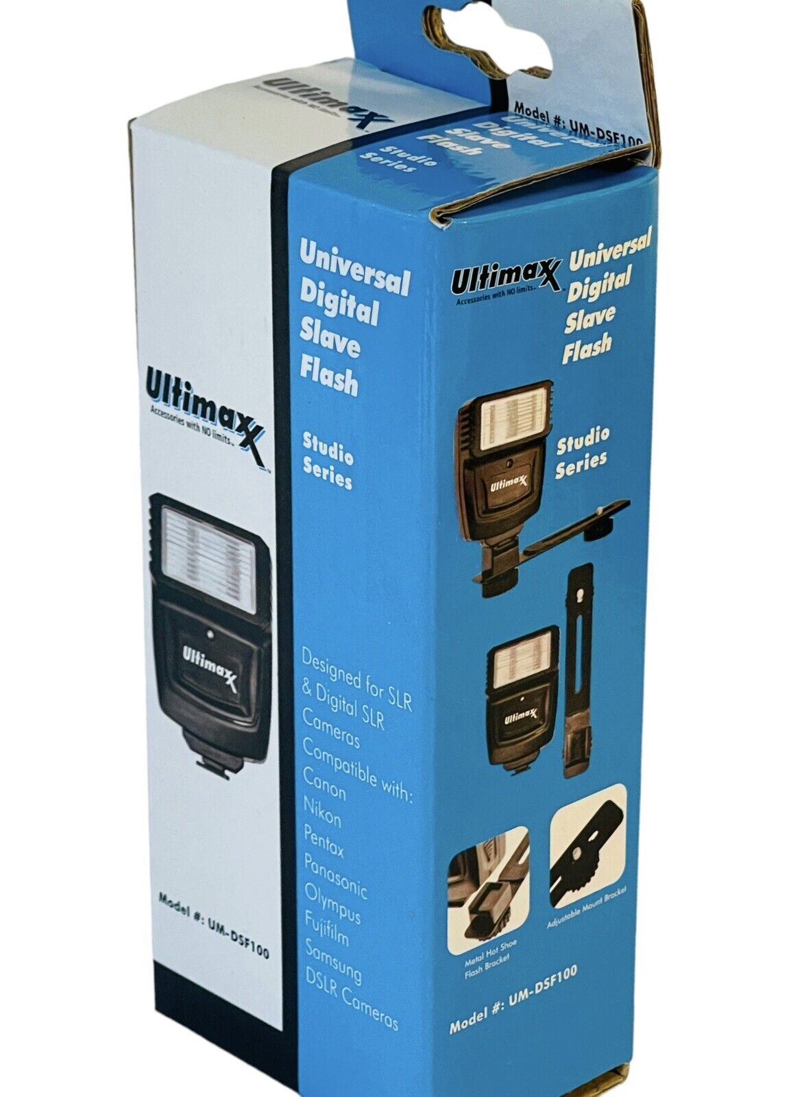 *NEW* Ultimax UM-DSF100 Universal Digital Slave Flash w/Hot Shoe Bracket