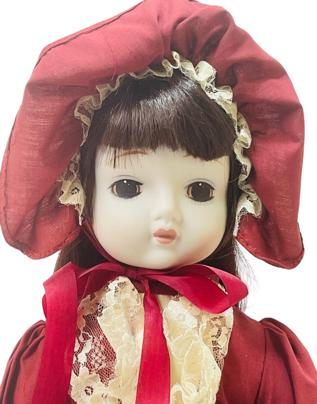 MUSICAL DOLL LAND TOYS ORNAMENTAL 16" W/DELICATE PORCELAIN HEAD, HANDS, & FEET
