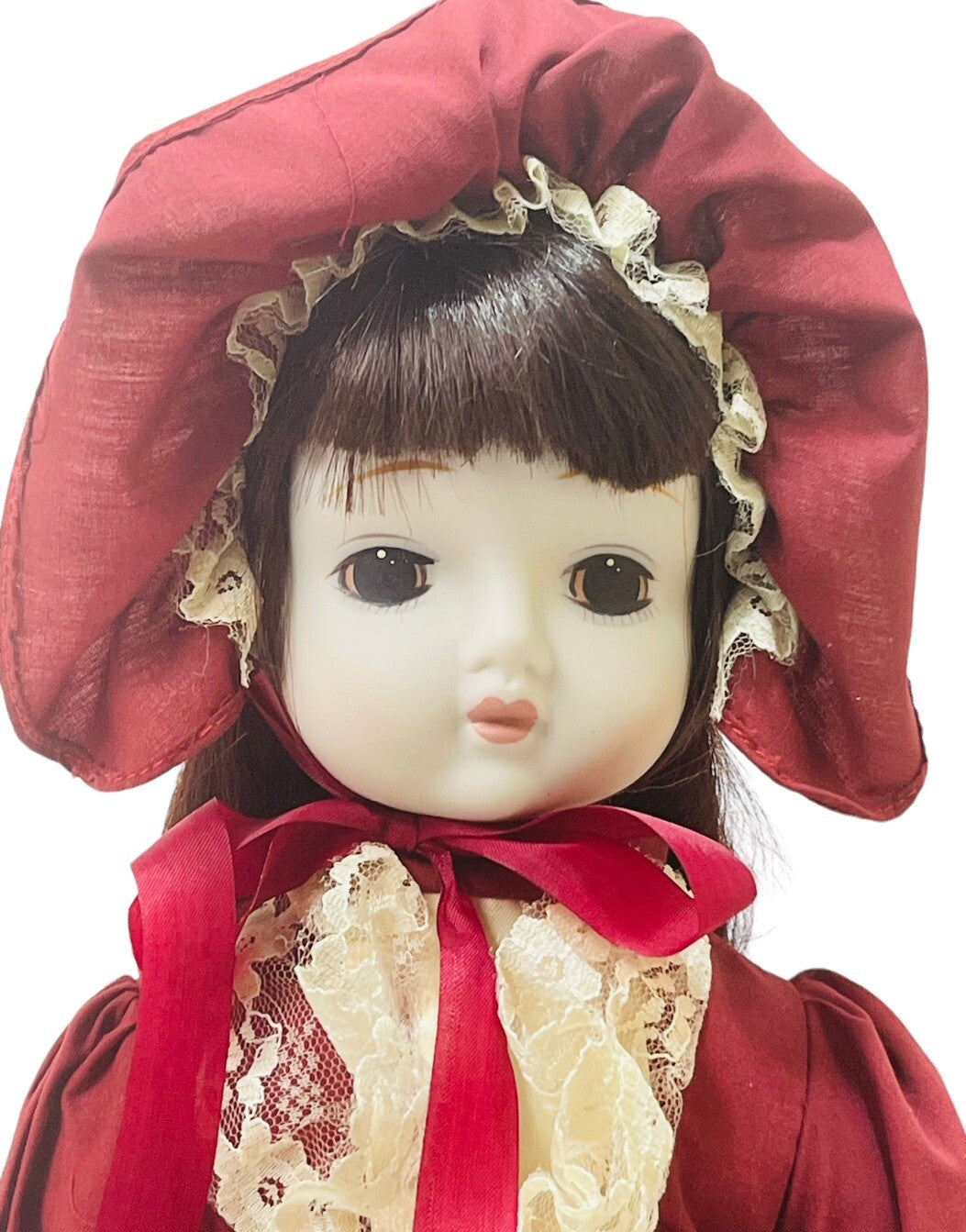MUSICAL DOLL LAND TOYS ORNAMENTAL 16" W/DELICATE PORCELAIN HEAD, HANDS, & FEET