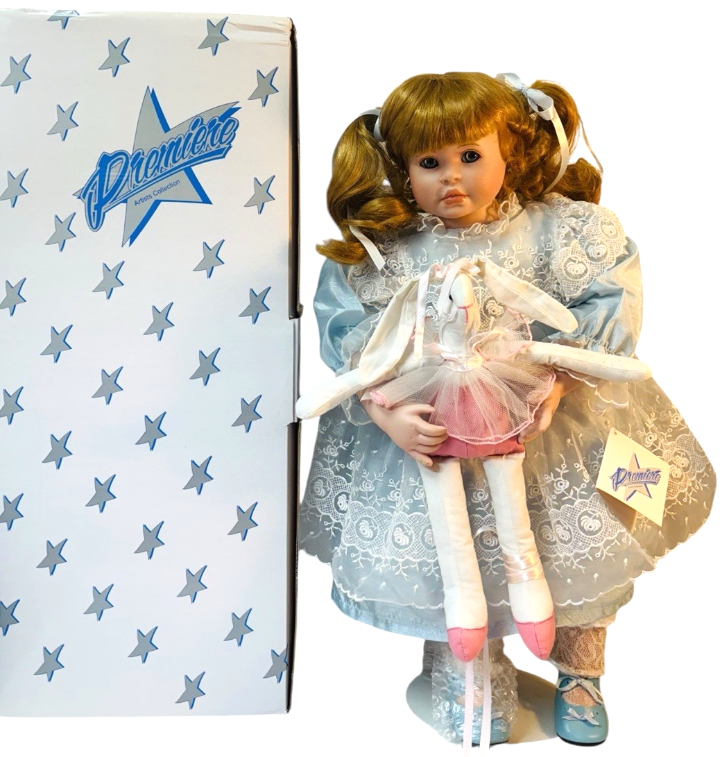 Premier Artist Collection Porcelain Doll “BUNNY” 20 inches By Karen McDonald
