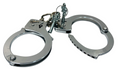 Vtg Chrome Metal Handcuffs with Keys "ADJUSTABLE" Excellent Condition.