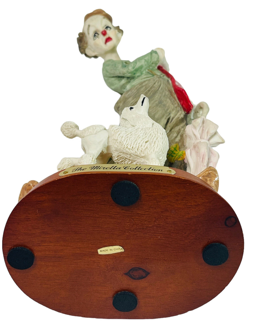 The Mirella Collection Hobo The Clown w/Poddle Dog ~ Free Standing Figurine MINT