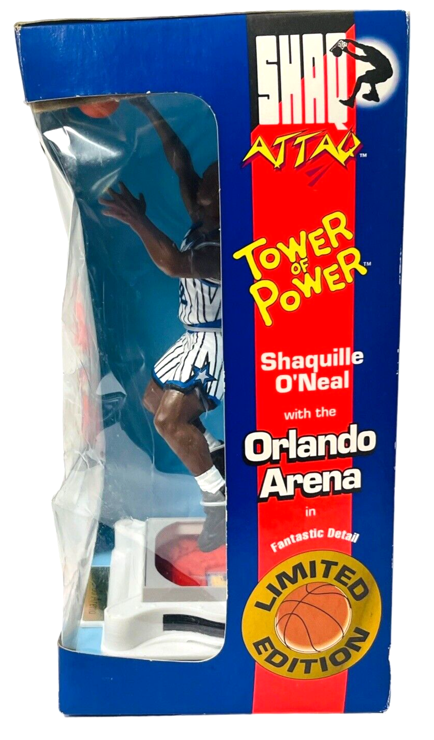 Shaquille O'Neal Tower of Power Kenner Figure w/Orlando Arena-Detail-Shaq ATTAQ