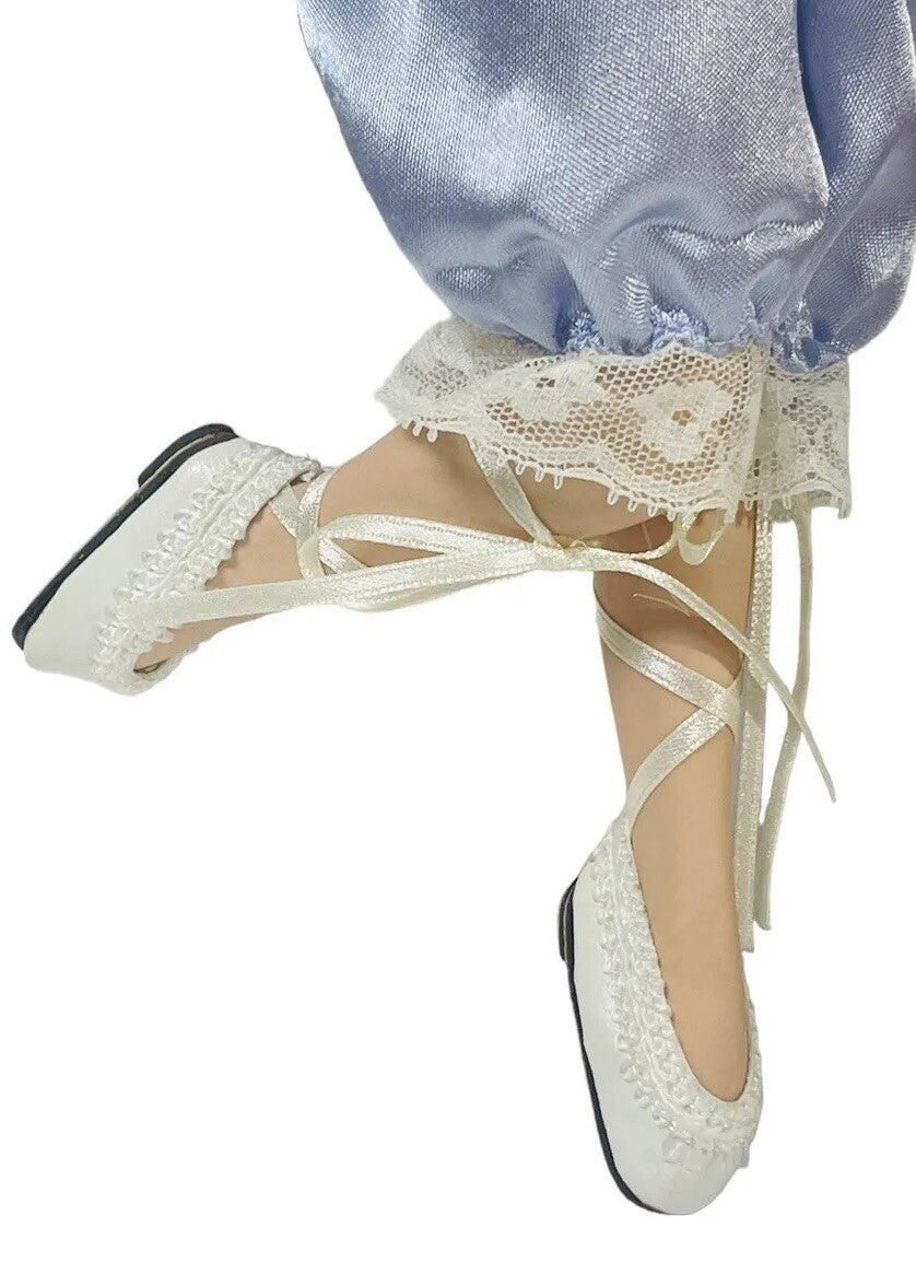 J.MISA COLLECTION PORCELAIN 18'' BALLERINA DOLL EMILY ~ SATIN BLUE OUTFIT.