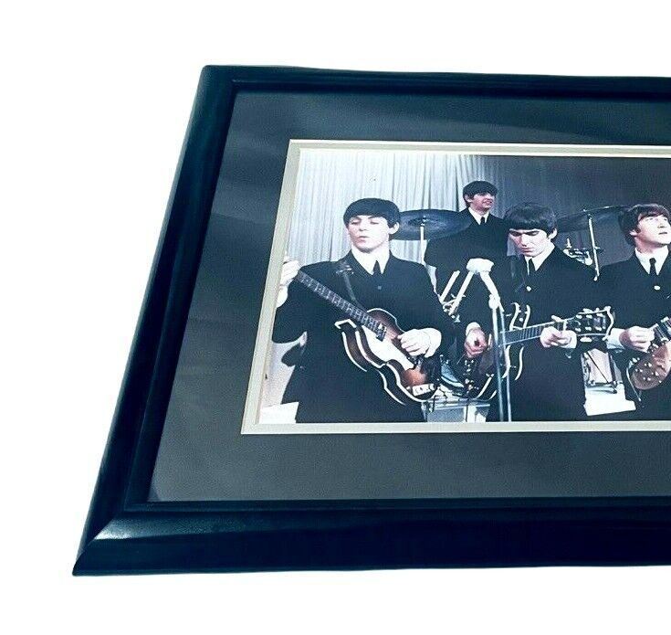WURLITZER JUKEBOX THE BEATLES BLACK FRAME PHOTO FAB TOUR  22x14x1in. "MINT"