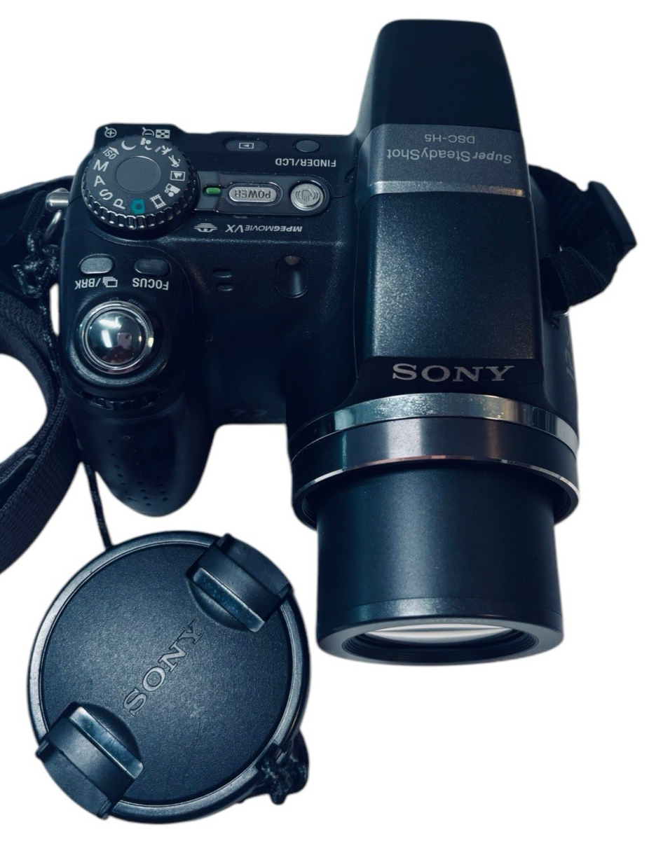 Sony Cybershot Super Steady Shot DCS-H1 5.1MP 12X Optical Zoom ~ TESTED~WORKS