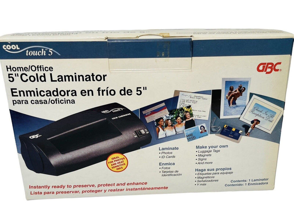 GBC Laminator Cool Touch 5 Cold Model CT-5 Electric 5" Home or Office,  NEW