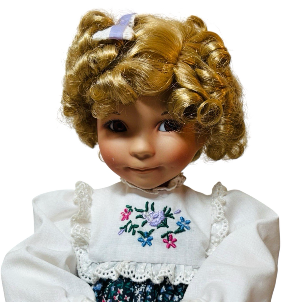 Dianna Effner Doll - Goldilocks 14" Tall - Porcelain (B29) Knowles