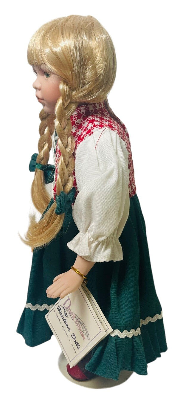 Little Red Riding Hood Doll w/Wicker Basket, Original Box Duck House Heirloom