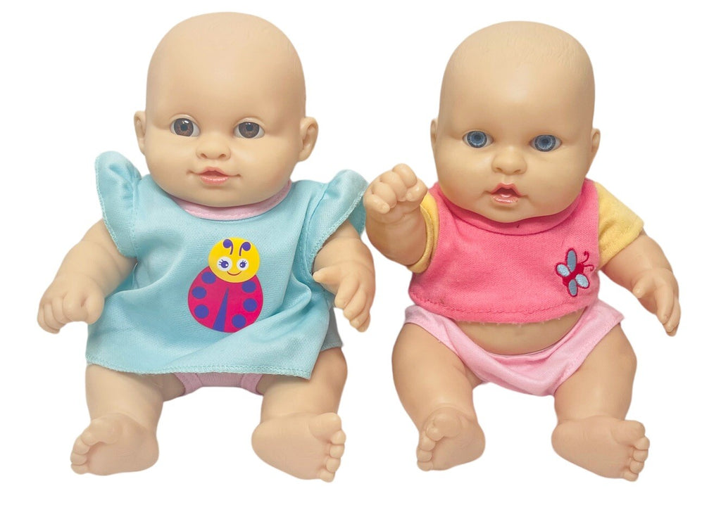Girl Doll Anatomically Correct (Chubby Baby) 9" 947 & 950 TR-16, Lot Of 2.