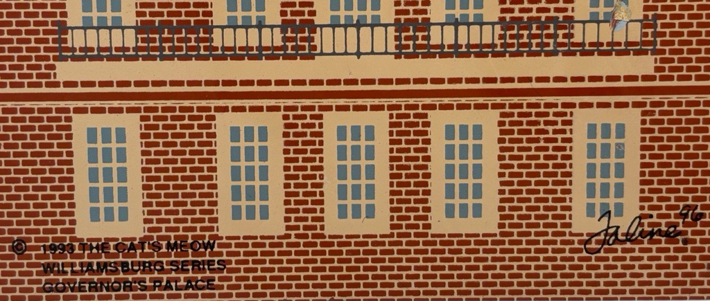 The Cat's Meow Wooden CLATON COUNTY COURTHOUSE 1890 ~ WILLIAMSBURG GOV PALACE 93