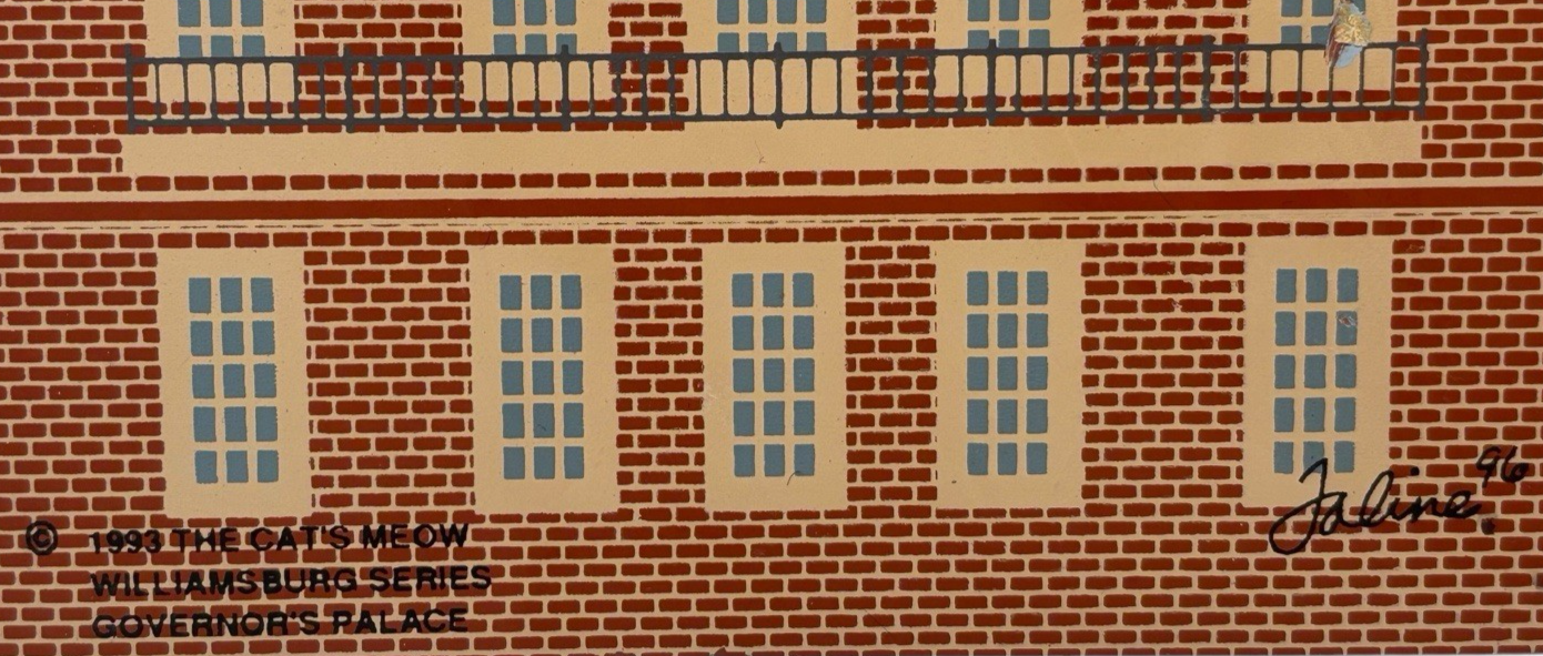 The Cat's Meow Wooden CLATON COUNTY COURTHOUSE 1890 ~ WILLIAMSBURG GOV PALACE 93