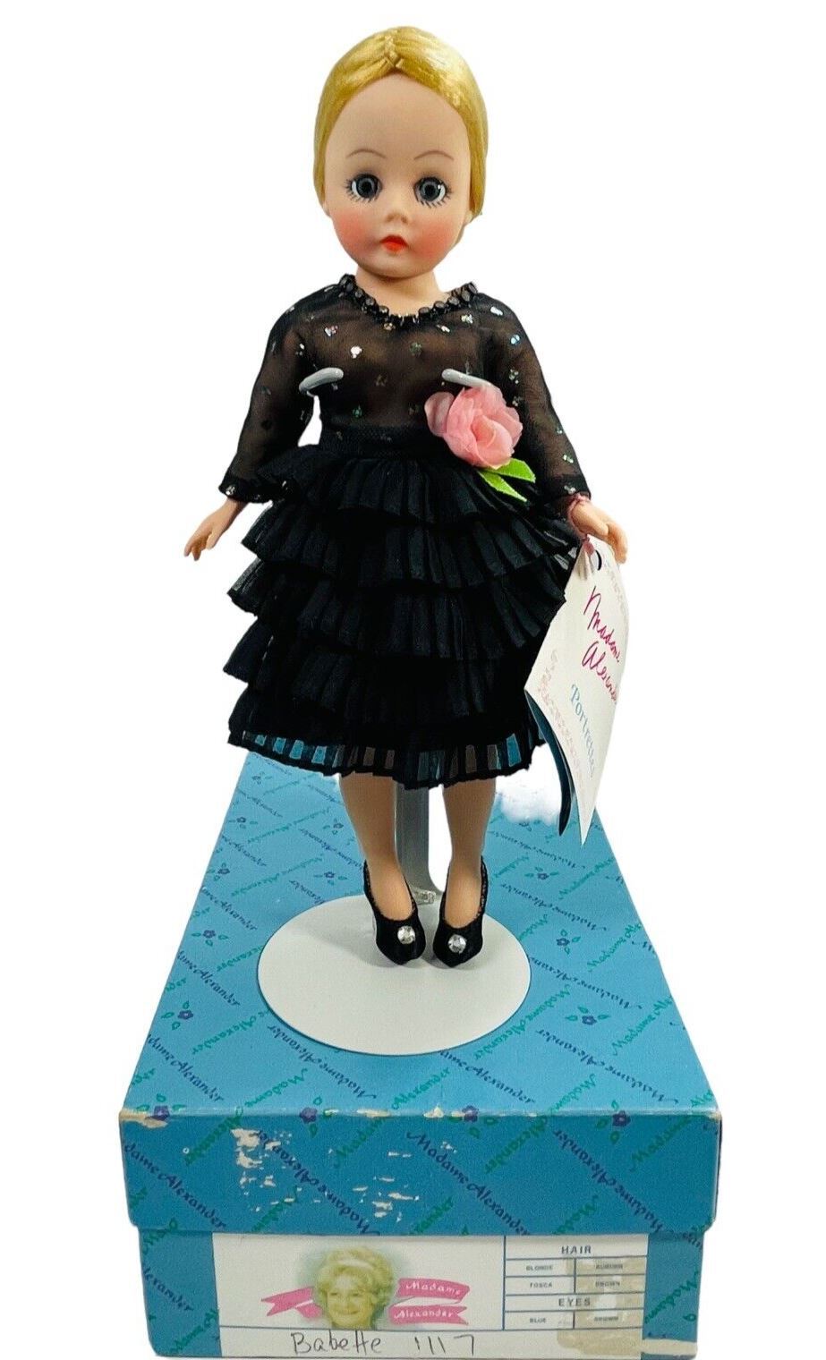 1970s Doll 10' Babette 1117 Portrettes Series Org-Box/Wrist Tag Madame Alexander