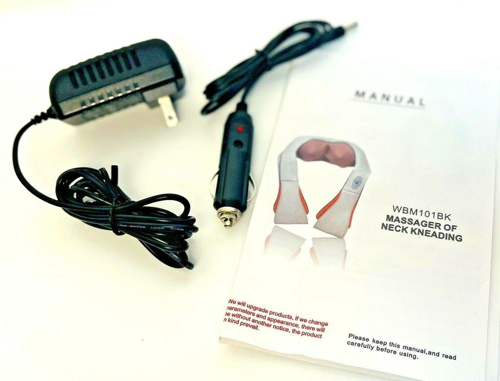 Wollin Shiatsu Belt Massager Neck & Shoulder Body w/Adjustable Heat 4-Deep Modes