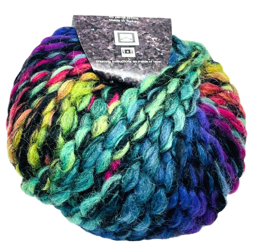 RAIN FOREST YARN 005 MARY MAXIM 52% Acrylic, 36% Wool, & 12% Alpaca