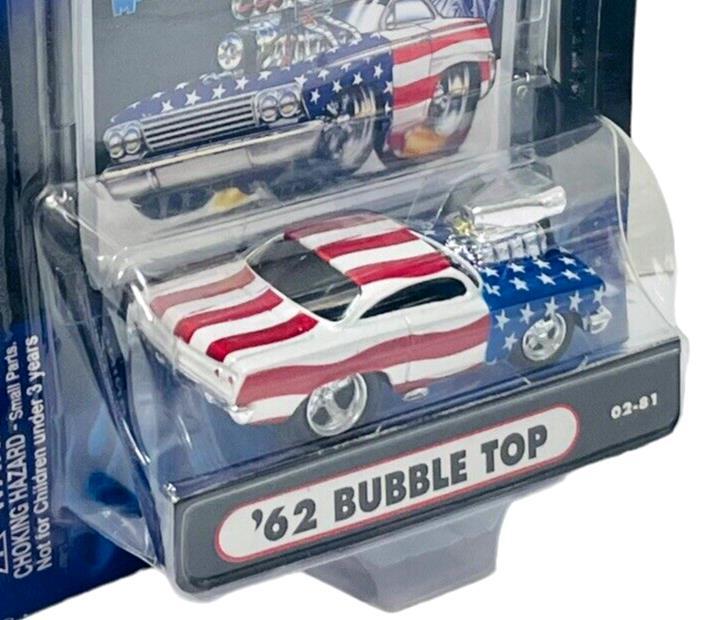 1962 BUBBLE TOP 02-81 Die Cast Adult Collectible 1:64 Scale Muscle Machines-NEW
