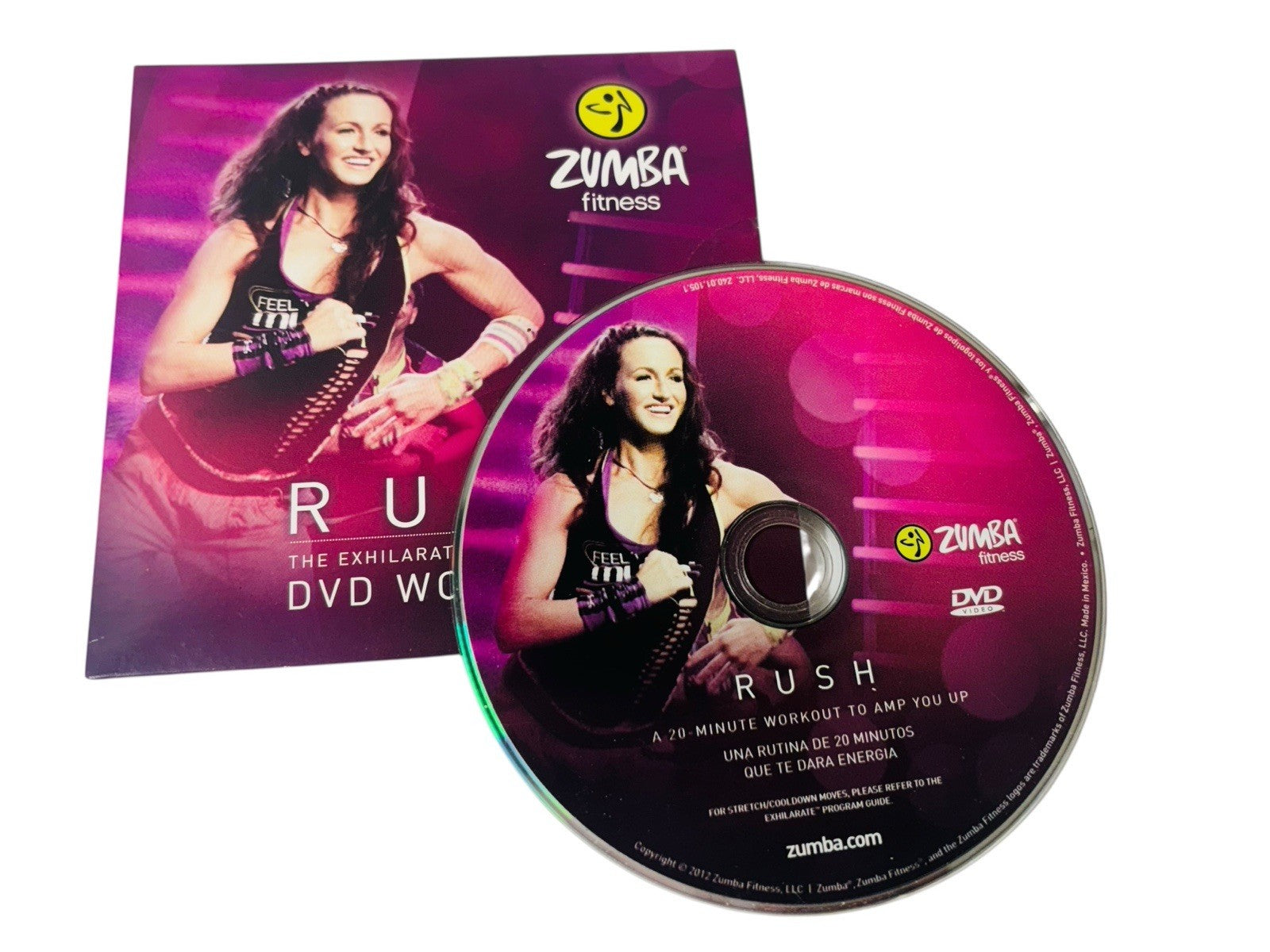 Exhilarate Body Shaping System with Toning Sticks (5 DVD Disc 2012) Booklet.