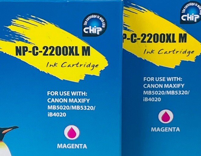 INK CARTRIDGE, COLOR-MAGENTA Expired 9/17~G&G NP-C-2200XL M, NEW FACTORY-SEALED