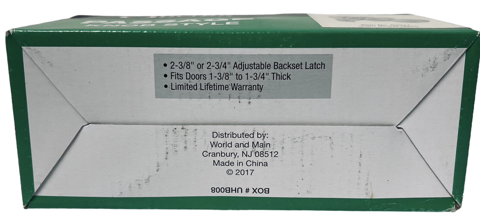 ULTRA Passage Door Knob Lock Ball Satin Nickel Finish US15 ~ BRAND NEW