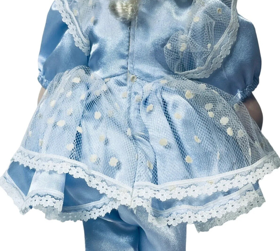 J.MISA COLLECTION PORCELAIN 18'' BALLERINA DOLL EMILY ~ SATIN BLUE OUTFIT.