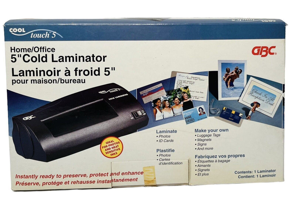 GBC Laminator Cool Touch 5 Cold Model CT-5 Electric 5" Home or Office,  NEW