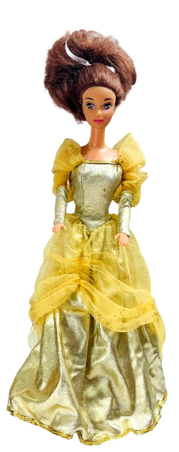 1966 MATTEL Princes Barbie Doll Barbie - Wearing A Gold Evening Gown
