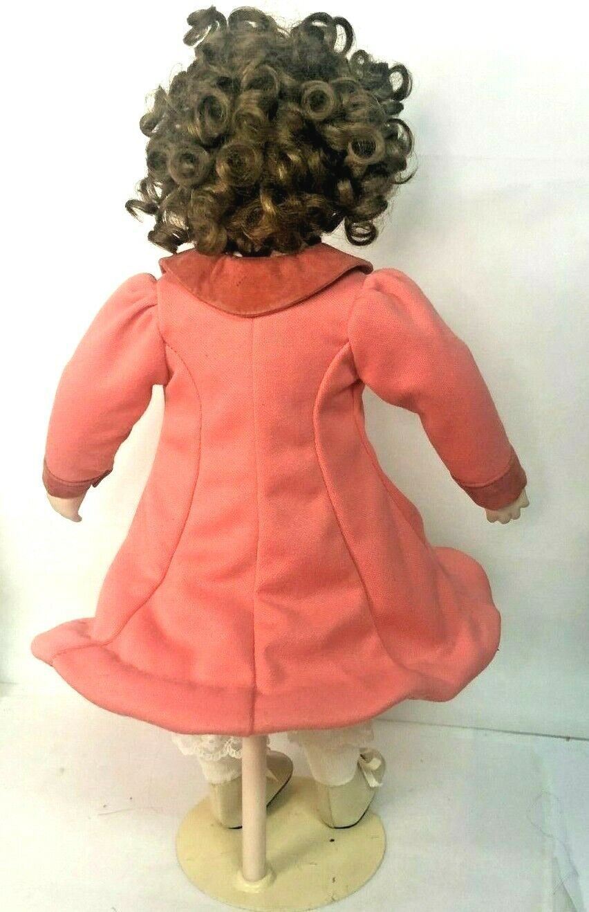 Ashton Drake 1990s Porcelain Doll 16''Tall No. 5475B w/Doll Stand~VINTAGE